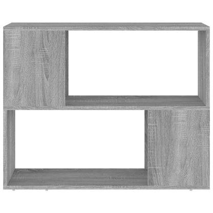 vidaXL Book Cabinet/Room Divider Grey Sonoma 80x24x63 cm