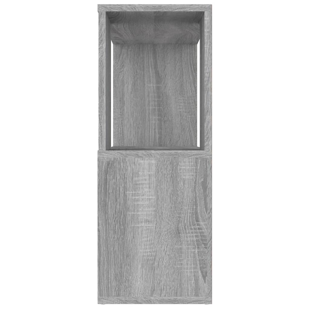 vidaXL Book Cabinet/Room Divider Grey Sonoma 80x24x63 cm
