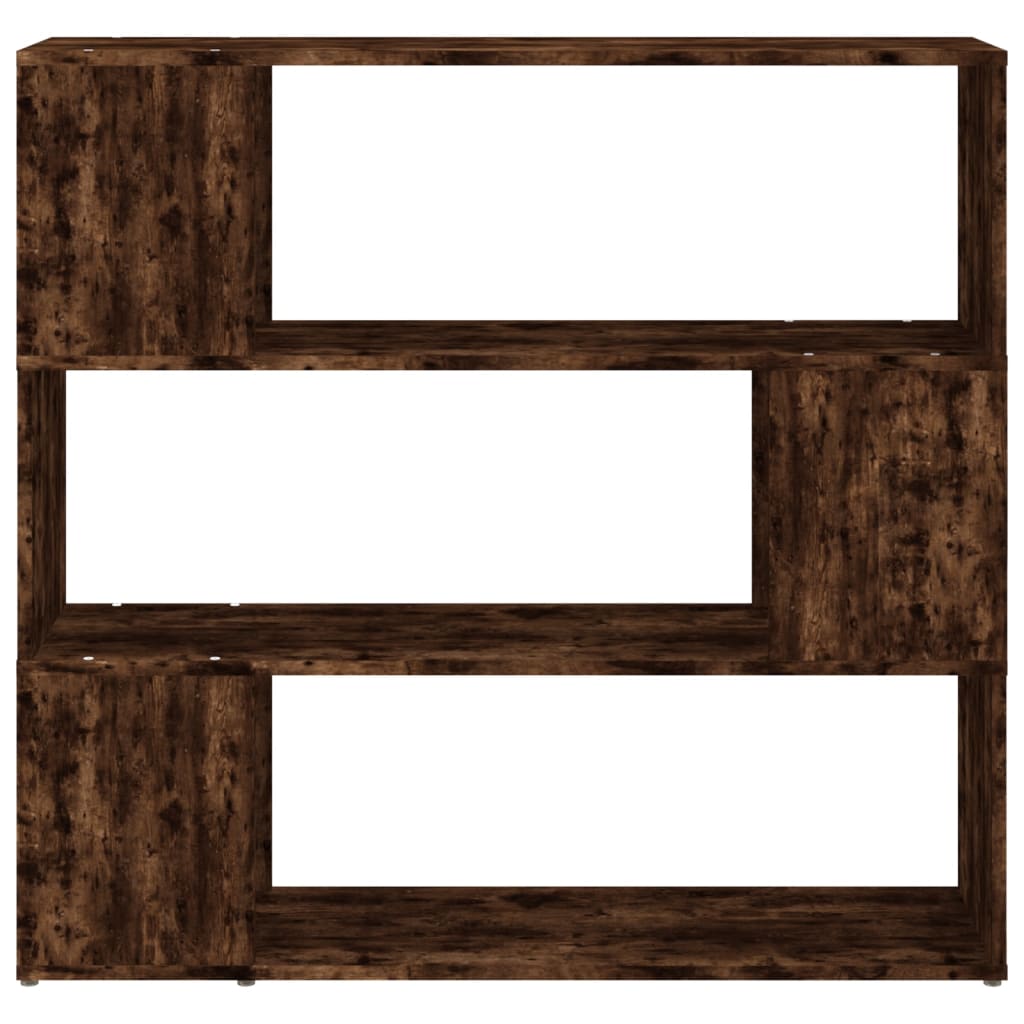 vidaXL Book Cabinet/Room Divider Smoked Oak 100x24x94 cm