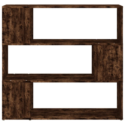 vidaXL Book Cabinet/Room Divider Smoked Oak 100x24x94 cm