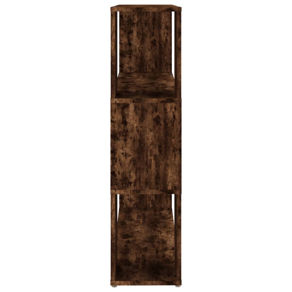 vidaXL Book Cabinet/Room Divider Smoked Oak 100x24x94 cm