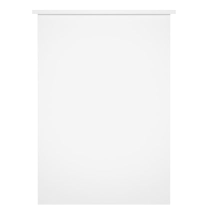 vidaXL Desk White 100x55x75 Engineered Wood
