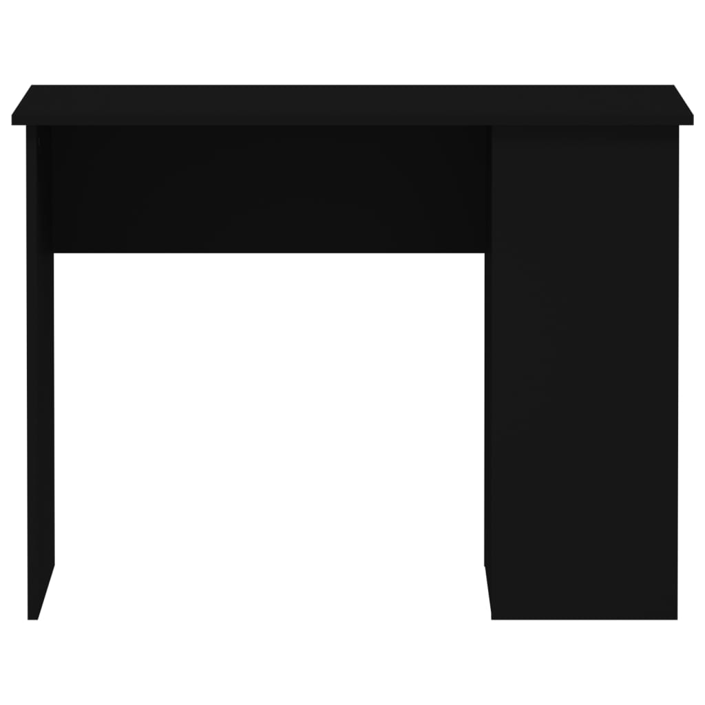 vidaXL Desk Black 100x55x75 Engineered Wood