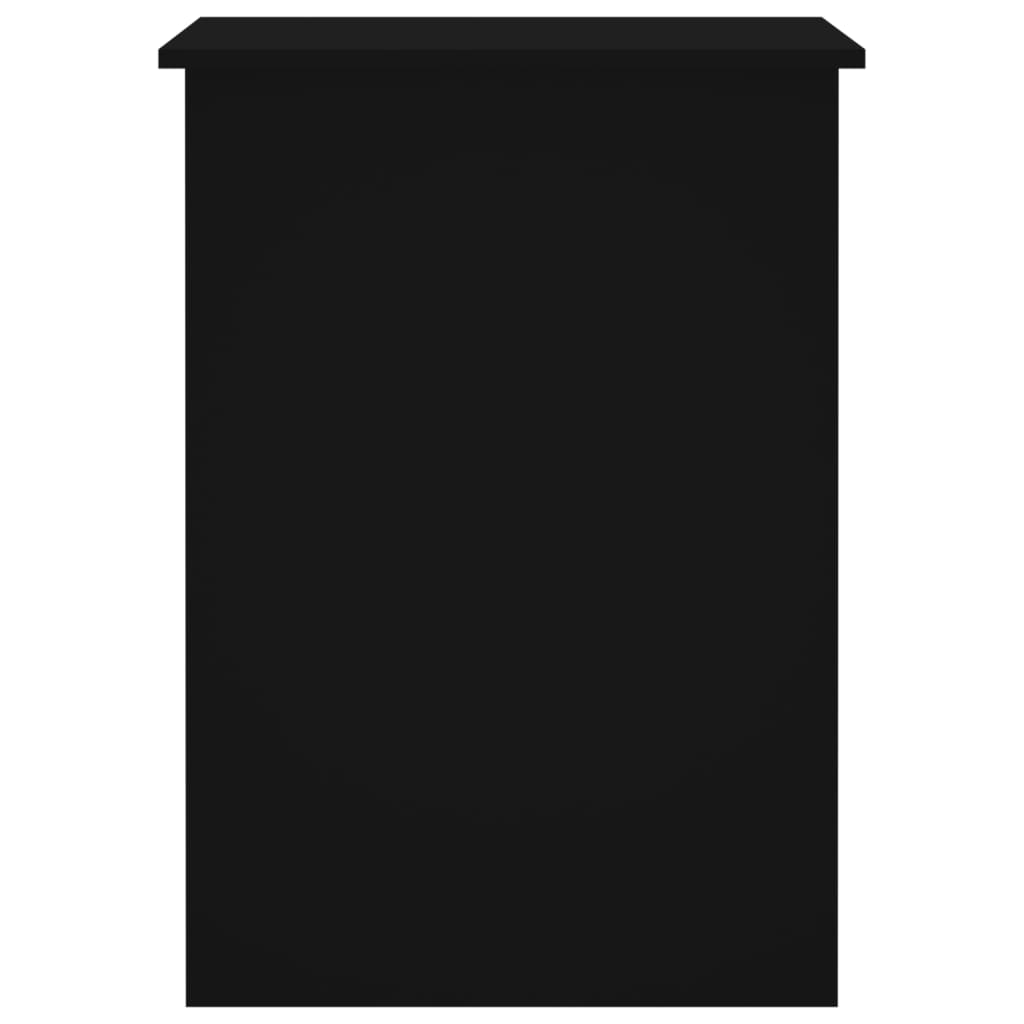 vidaXL Desk Black 100x55x75 Engineered Wood