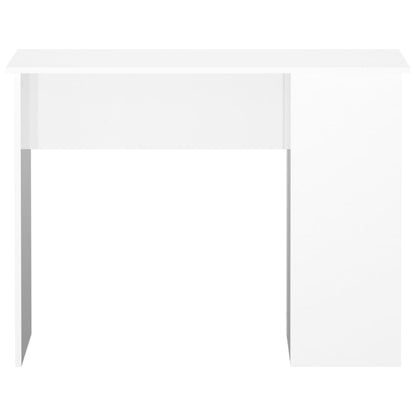 vidaXL Desk High Gloss White 100x55x75 Engineered Wood
