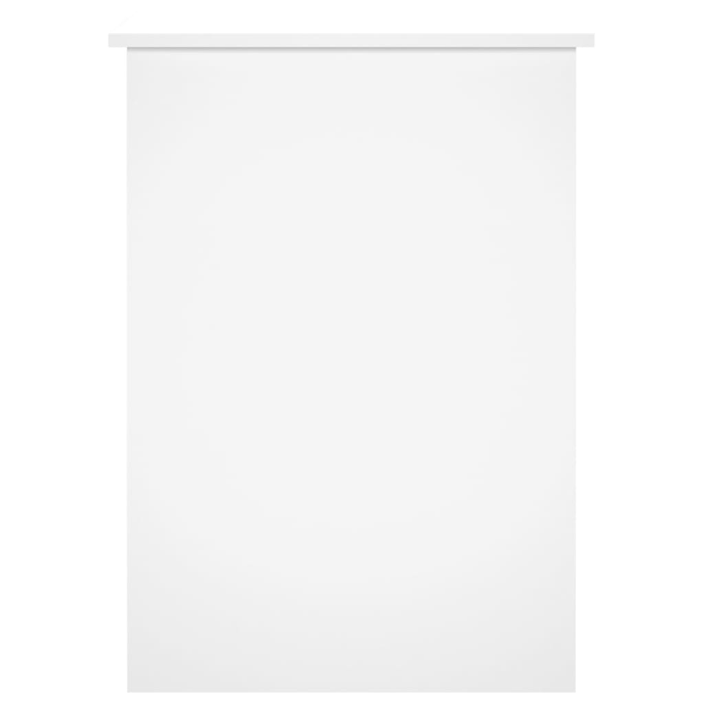 vidaXL Desk High Gloss White 100x55x75 Engineered Wood