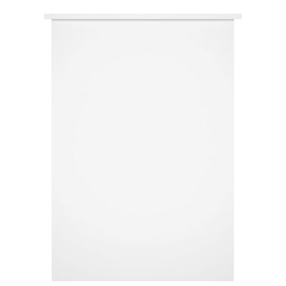 vidaXL Desk High Gloss White 100x55x75 Engineered Wood