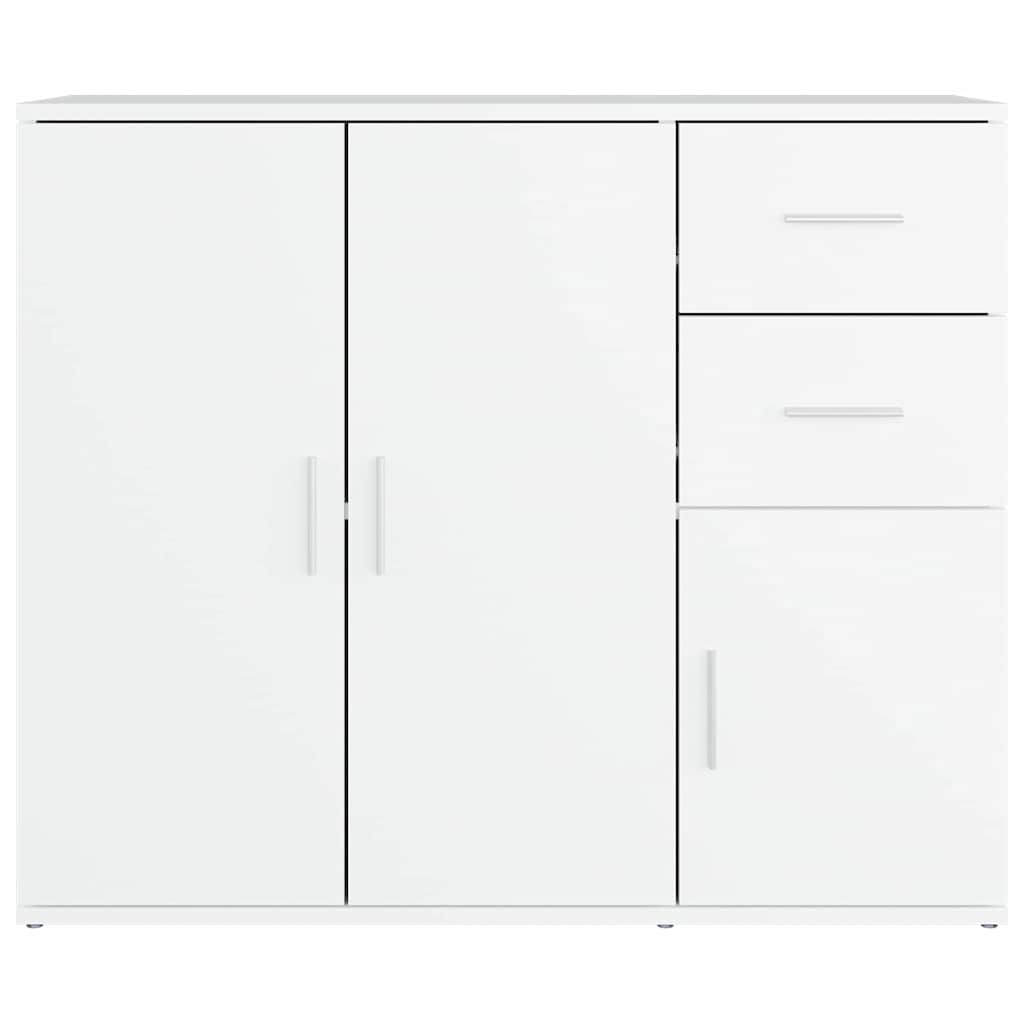 vidaXL Sideboard White 91x29.5x75 cm Engineered Wood
