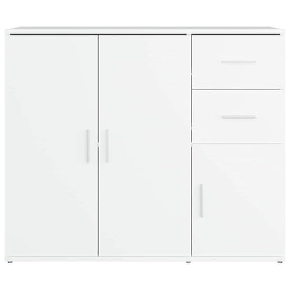 vidaXL Sideboard White 91x29.5x75 cm Engineered Wood