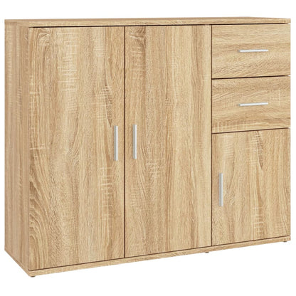 vidaXL Sideboard Sonoma Oak 91x29,5x75 cm Engineered Wood