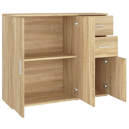 vidaXL Sideboard Sonoma Oak 91x29,5x75 cm Engineered Wood