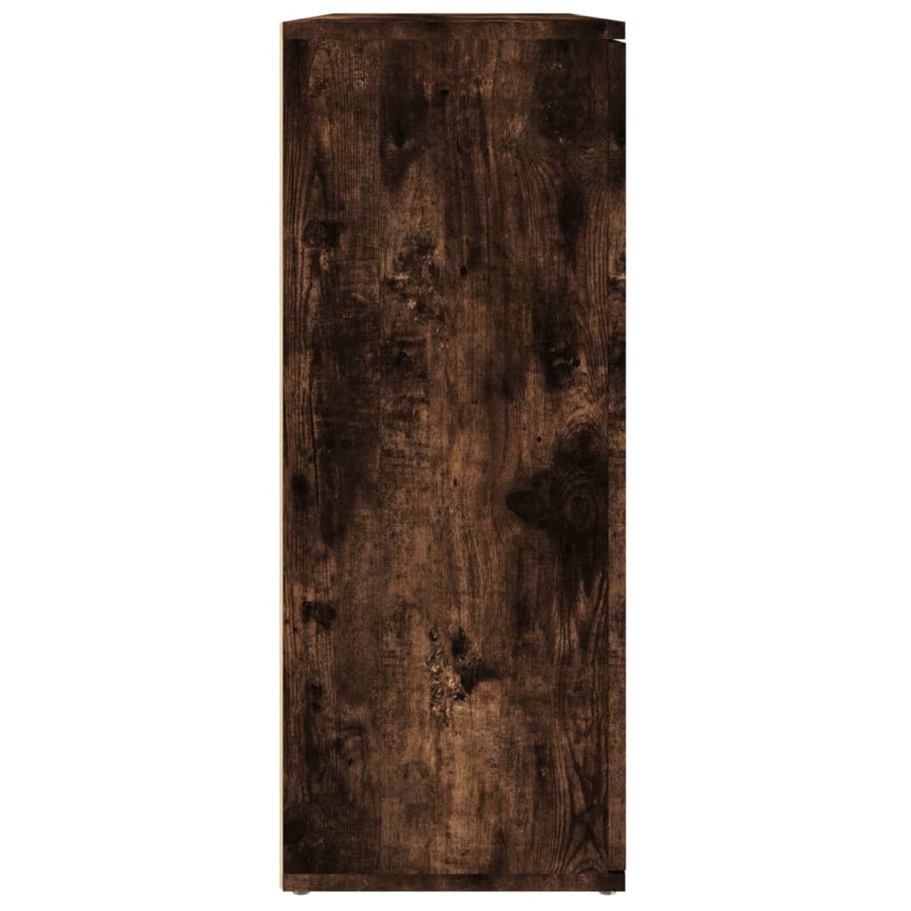 vidaXL Sideboard Smoked Oak 91x29,5x75 cm Engineered Wood