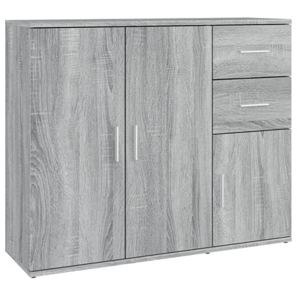 vidaXL Sideboard Grey Sonoma 91x29,5x75 cm Engineered Wood