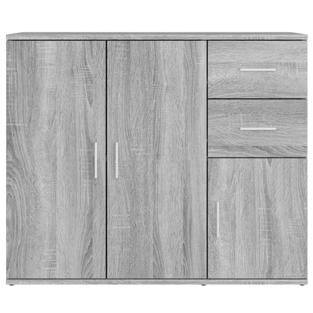 vidaXL Sideboard Grey Sonoma 91x29,5x75 cm Engineered Wood
