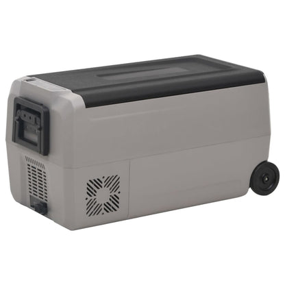 vidaXL Cool Box with Wheel and Handle Black&Grey 36 L PP&PE (UK/IE only)