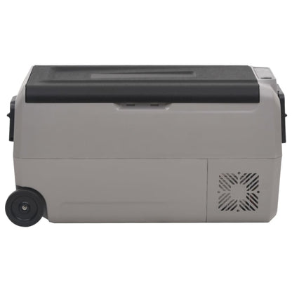 vidaXL Cool Box with Wheel and Handle Black&Grey 36 L PP&PE (UK/IE only)