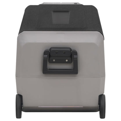 vidaXL Cool Box with Wheel and Handle Black&Grey 36 L PP&PE (UK/IE only)