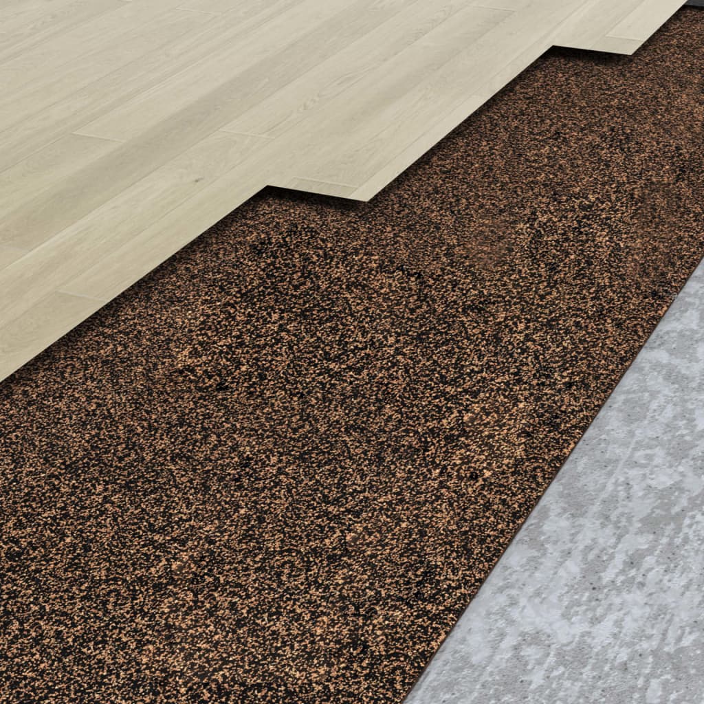 vidaXL Rubber Cork Roll 100x1000 cm 2 mm