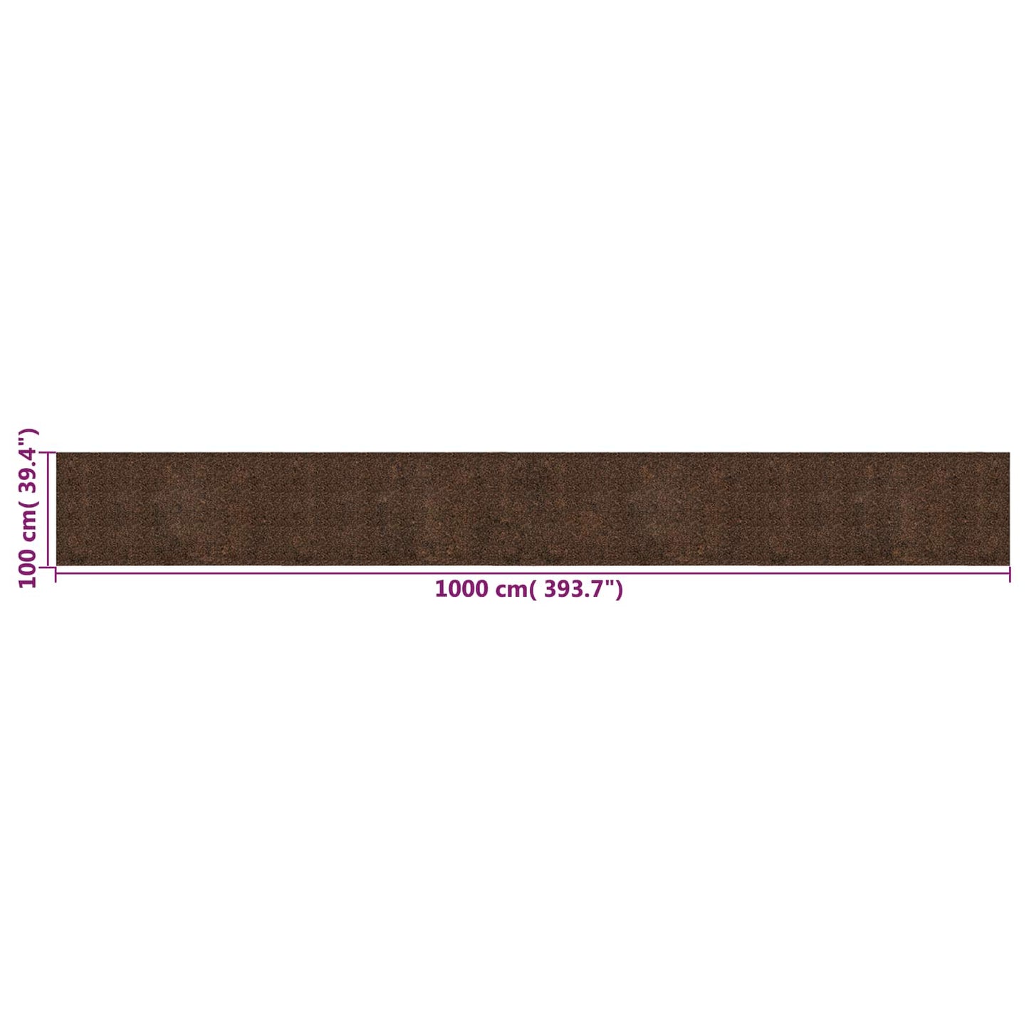vidaXL Cork Roll Brown 1000 x 100 cm Cork and Rubber