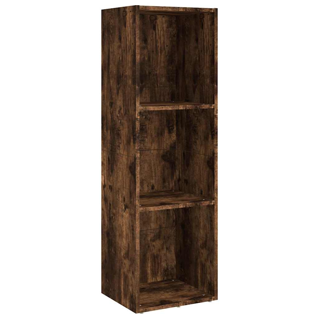 vidaXL Book Cabinet/TV Cabinet Smoked Oak 36x30x114 cm Engineered Wood