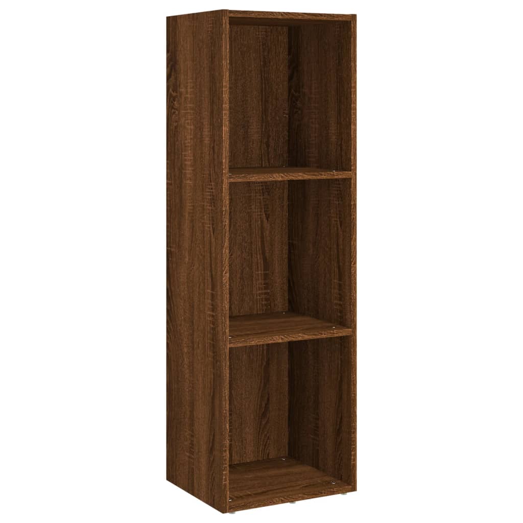 vidaXL Book Cabinet/TV Cabinet Brown Oak 36x30x114 cm Engineered Wood