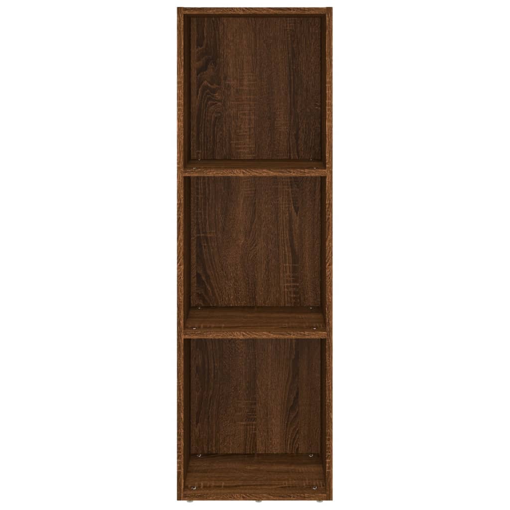 vidaXL Book Cabinet/TV Cabinet Brown Oak 36x30x114 cm Engineered Wood