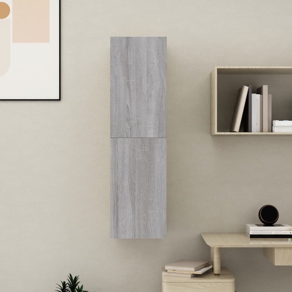 vidaXL Wall-mounted TV Cabinet Grey Sonoma 30.5x30x110 cm