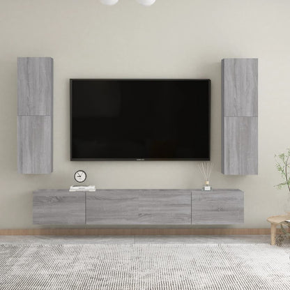 vidaXL Wall-mounted TV Cabinet Grey Sonoma 30.5x30x110 cm