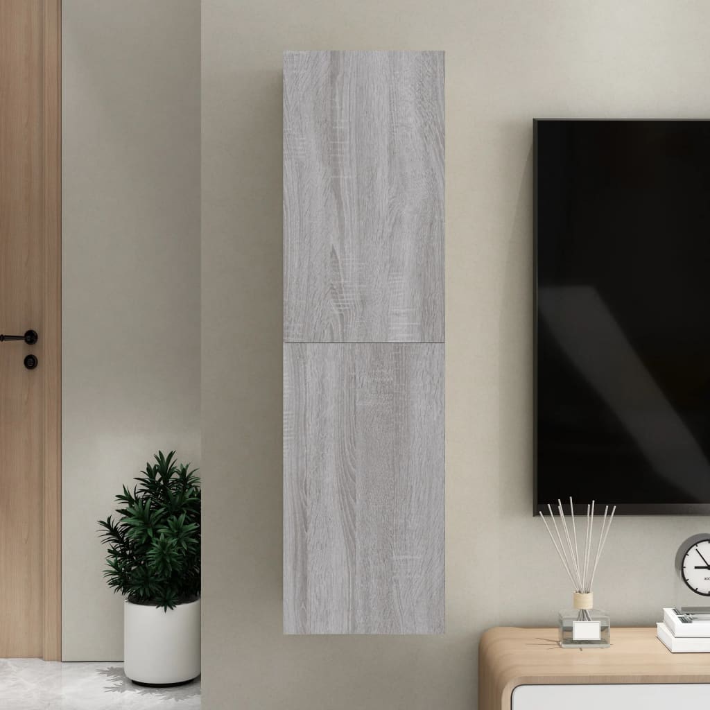 vidaXL Wall-mounted TV Cabinet Grey Sonoma 30.5x30x110 cm