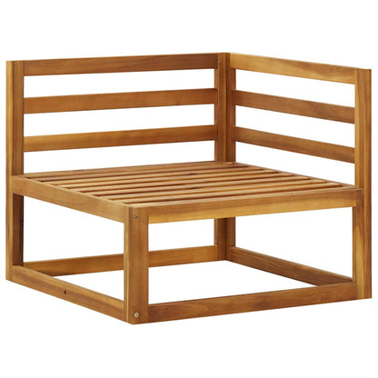 vidaXL Sectional Corner Sofas 2 pcs with Cushions Solid Wood Acacia
