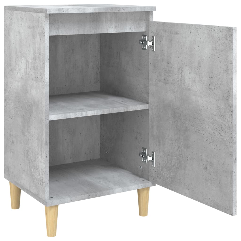 vidaXL Bedside Cabinet Concrete Grey 40x35x70 cm Engineered Wood