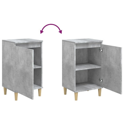 vidaXL Bedside Cabinet Concrete Grey 40x35x70 cm Engineered Wood