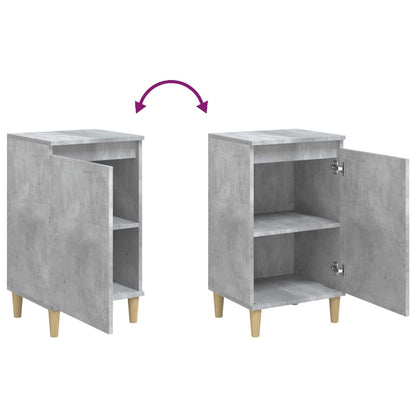 vidaXL Bedside Cabinets 2 pcs Concrete Grey 40x35x70 cm Engineered Wood