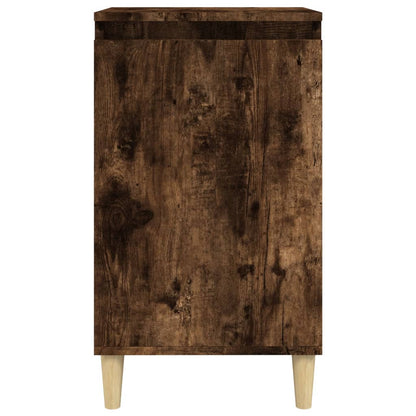 vidaXL Bedside Cabinet Smoked Oak 40x35x70 cm Engineered Wood