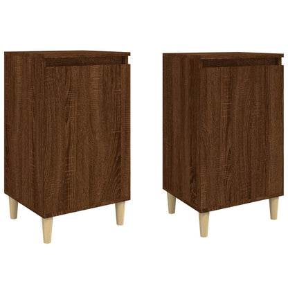 vidaXL Bedside Cabinets 2 pcs Brown Oak 40x35x70 cm Engineered Wood