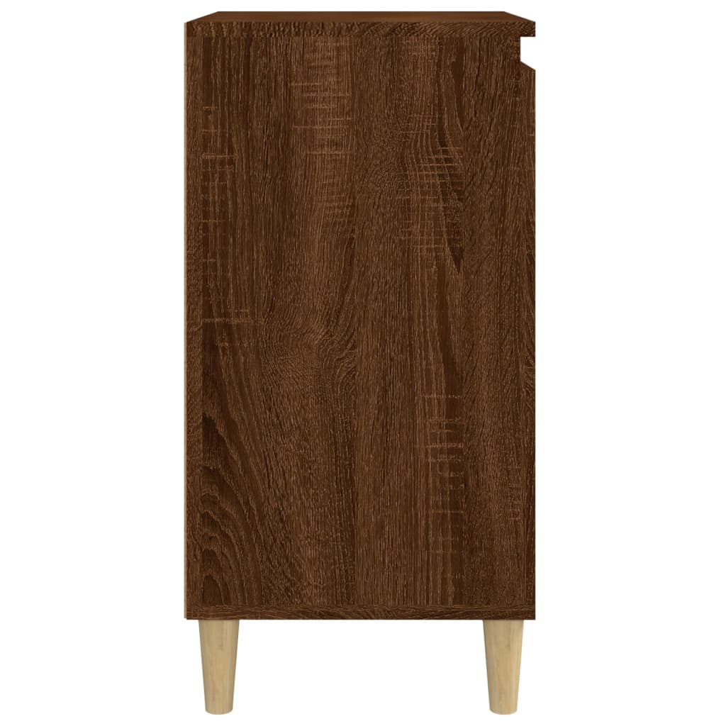 vidaXL Bedside Cabinets 2 pcs Brown Oak 40x35x70 cm Engineered Wood
