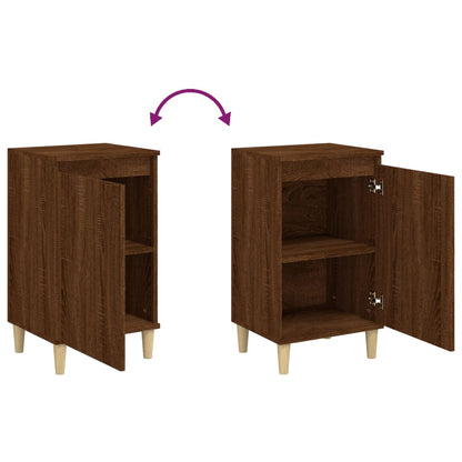 vidaXL Bedside Cabinets 2 pcs Brown Oak 40x35x70 cm Engineered Wood