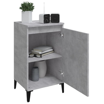 vidaXL Bedside Cabinet Concrete Grey 40x35x70 cm Engineered Wood