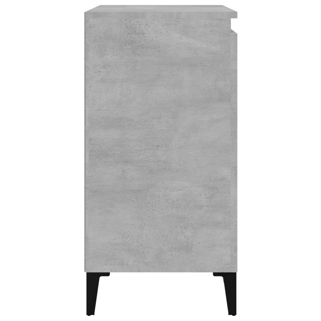 vidaXL Bedside Cabinet Concrete Grey 40x35x70 cm Engineered Wood