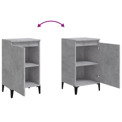 vidaXL Bedside Cabinet Concrete Grey 40x35x70 cm Engineered Wood