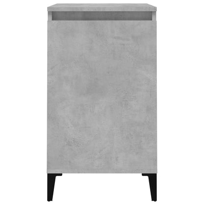 vidaXL Bedside Cabinets 2 pcs Concrete Grey 40x35x70 cm Engineered Wood