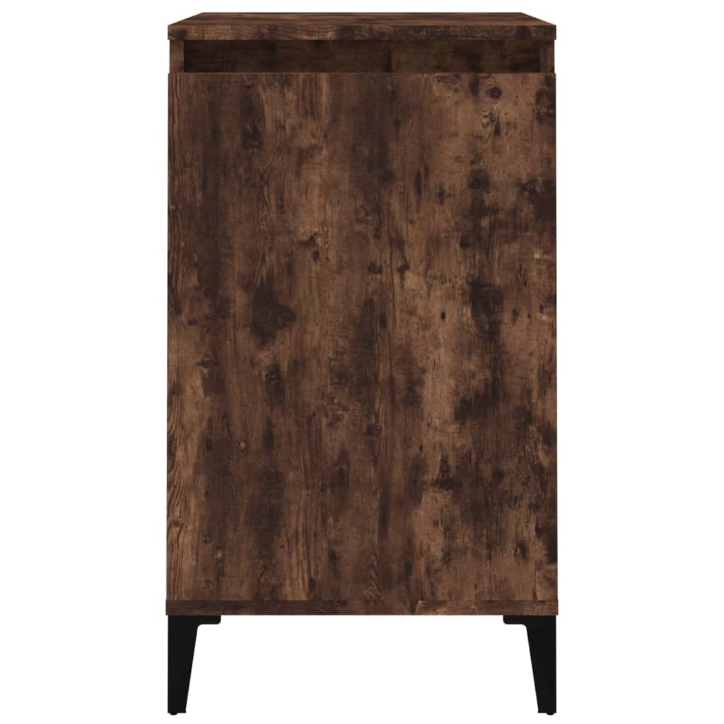 vidaXL Bedside Cabinets 2 pcs Smoked Oak 40x35x70 cm Engineered Wood