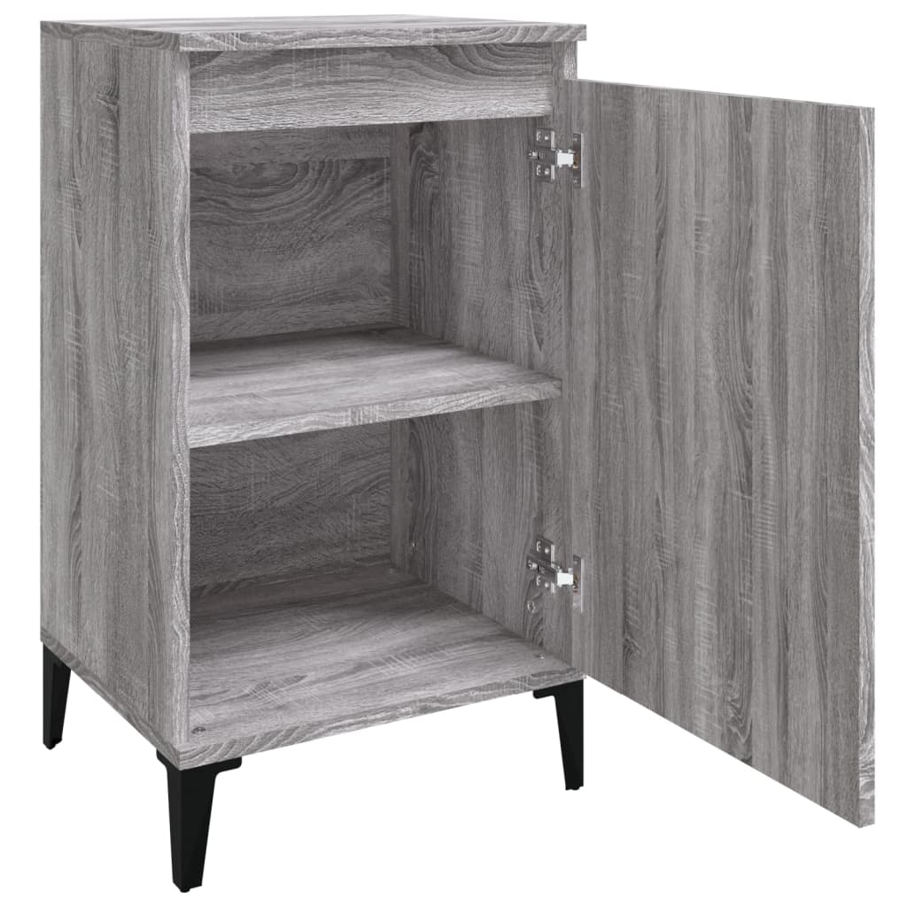 vidaXL Bedside Cabinet Grey Sonoma 40x35x70 cm Engineered Wood