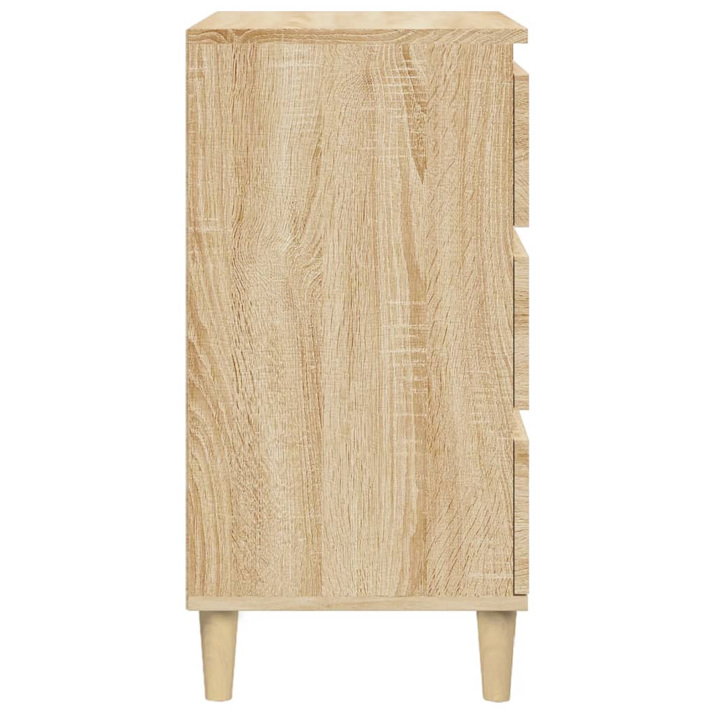 vidaXL Bedside Cabinet Sonoma Oak 40x35x70 cm Engineered Wood