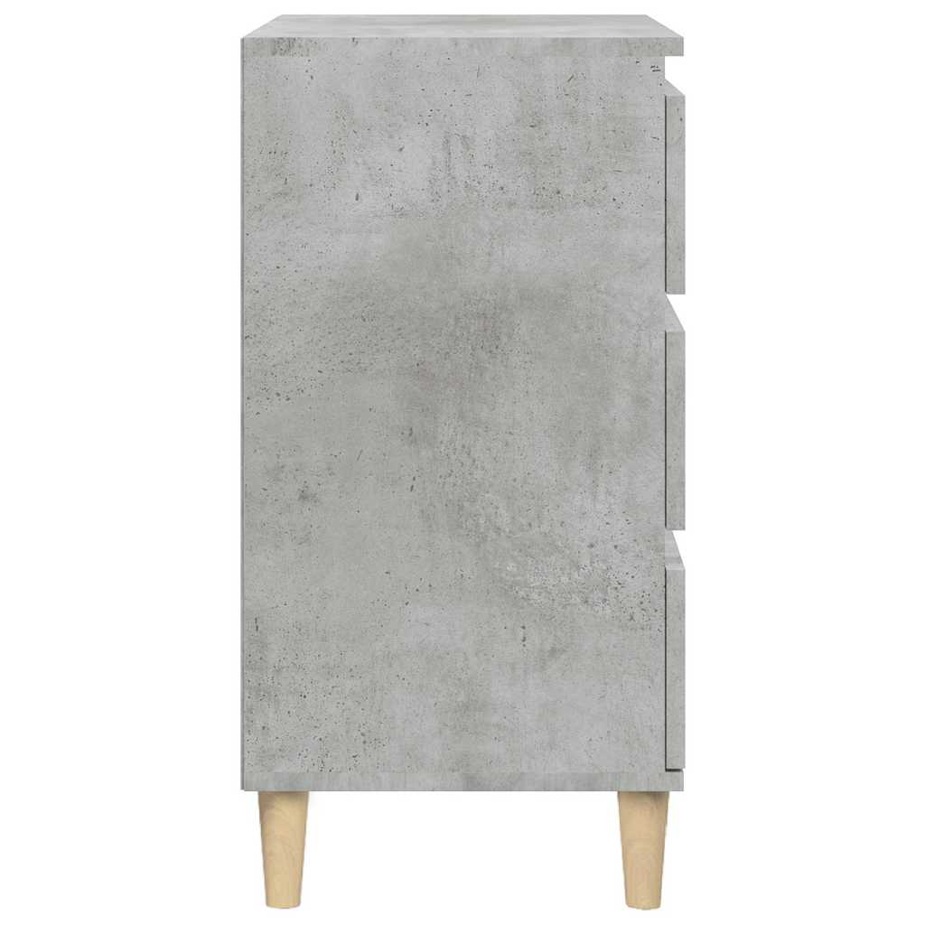 vidaXL Bedside Cabinet Concrete Grey 40x35x70 cm Engineered Wood