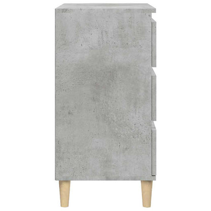 vidaXL Bedside Cabinet Concrete Grey 40x35x70 cm Engineered Wood