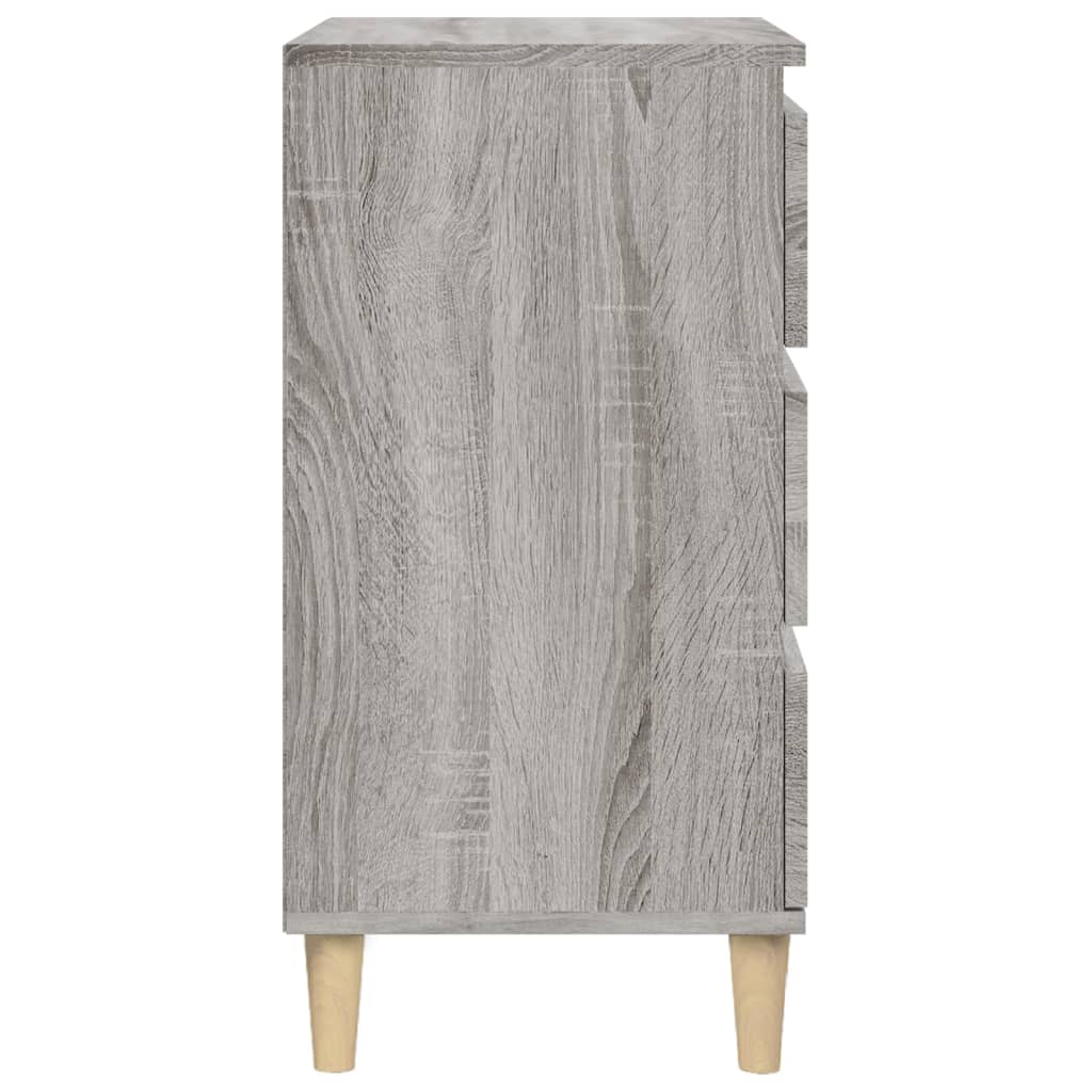 vidaXL Bedside Cabinet Grey Sonoma 40x35x70 cm Engineered Wood