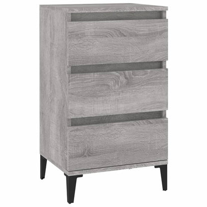 vidaXL Bedside Cabinet Grey Sonoma 40x35x70 cm Engineered Wood