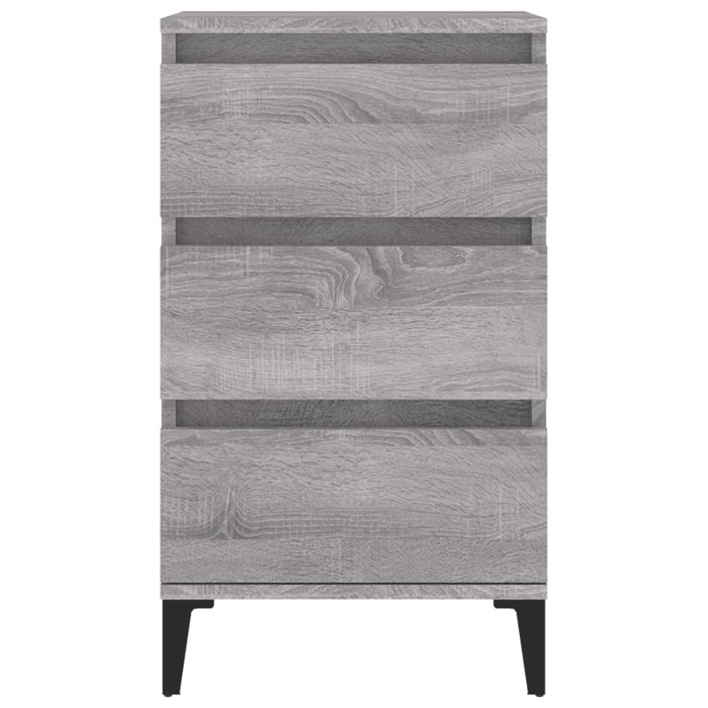 vidaXL Bedside Cabinet Grey Sonoma 40x35x70 cm Engineered Wood
