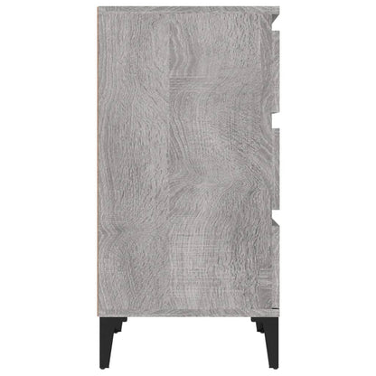 vidaXL Bedside Cabinet Grey Sonoma 40x35x70 cm Engineered Wood